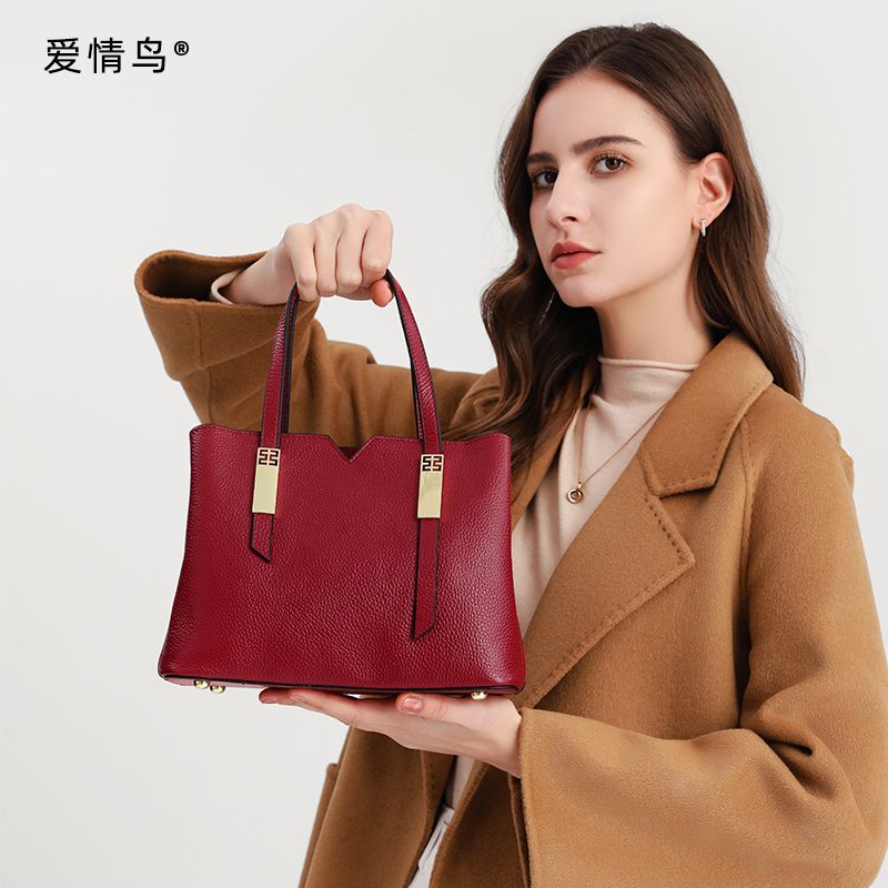 11666388.【牛皮】真皮包时尚头层牛皮单肩斜挎手提大包包