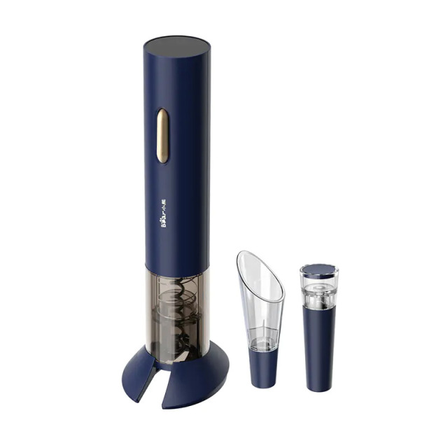 8693176.【自动退塞】小熊Bear 电动红酒开瓶器 家用自动省力多功能葡萄酒倒酒器真空塞起子套装 KPQ-A18J1