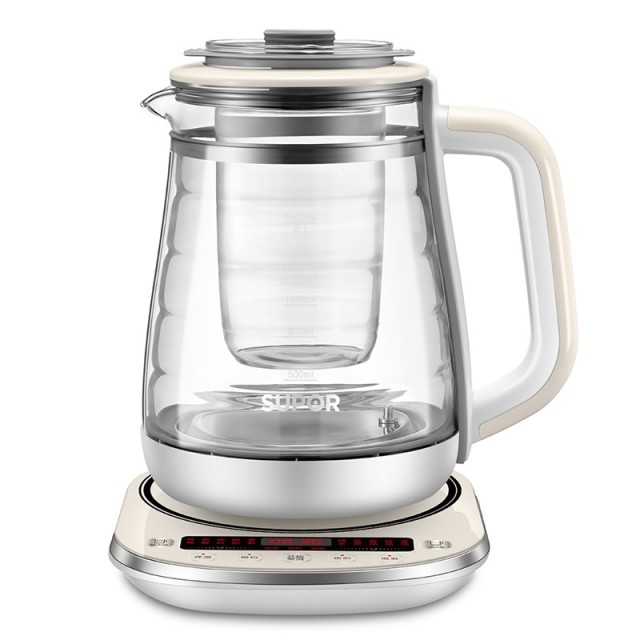 8749493.苏泊尔(SUPOR)养生壶SW-15Y11 1.5L双层壶体防烫保温煮茶器隔水炖盅悬挂式滤网清洗省心【送礼优选】
