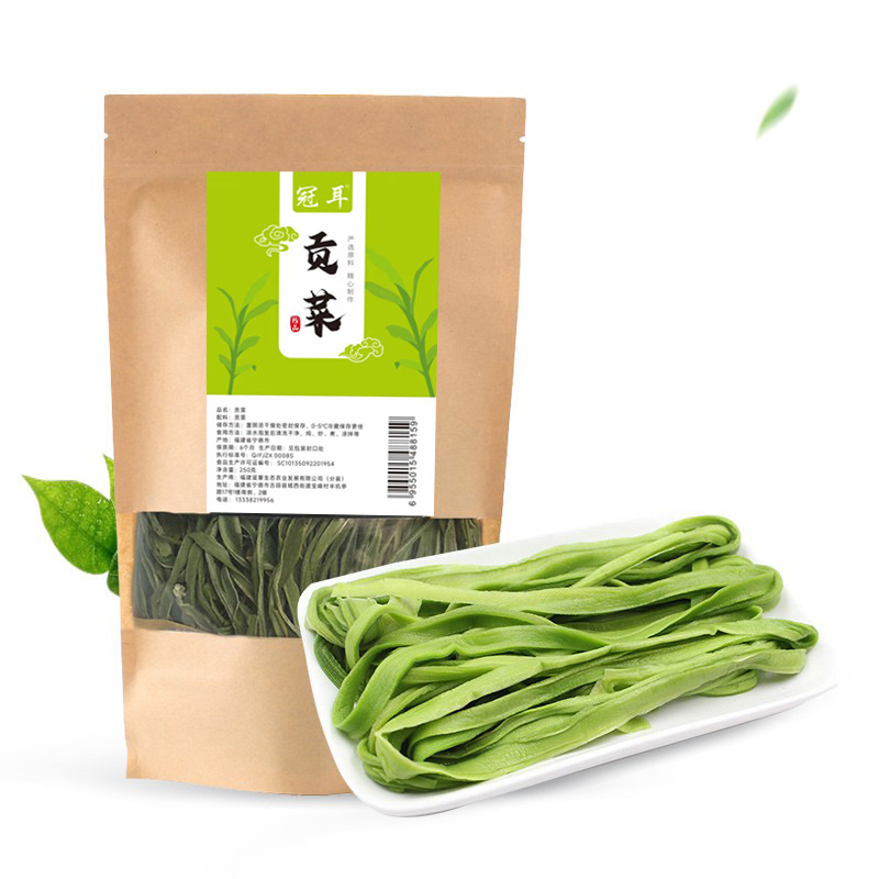 12697953.冠耳农家贡菜250g 干新鲜干货特产苔干贡菜下饭菜山蛰菜脱水蔬菜干