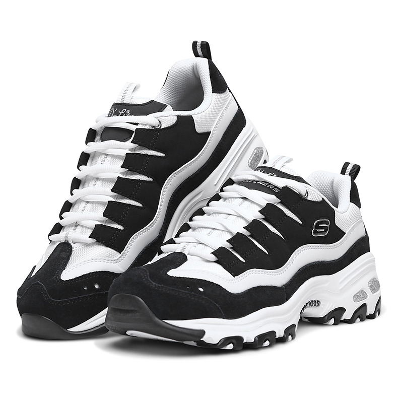 8773764.Skechers斯凯奇新款女鞋女士D'LITES熊猫鞋休闲鞋