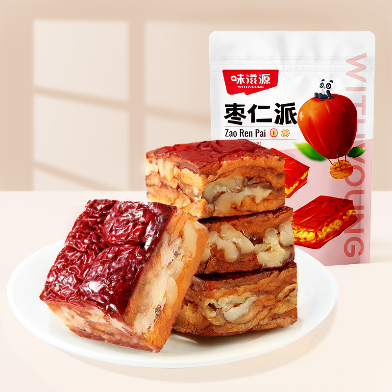 12673847.【配料只有红枣+核桃仁】味滋源枣仁派252g