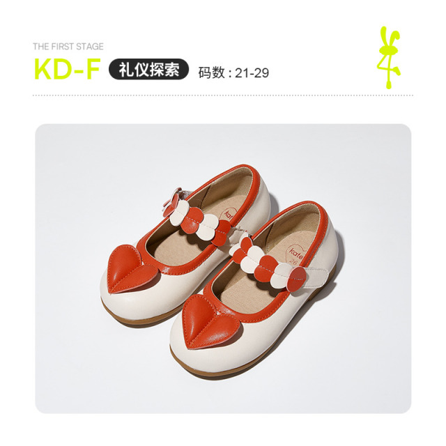 13726345.卡特兔【公主鞋系列】儿童小皮鞋春季新款软底英伦风礼服演出鞋宝宝公主鞋