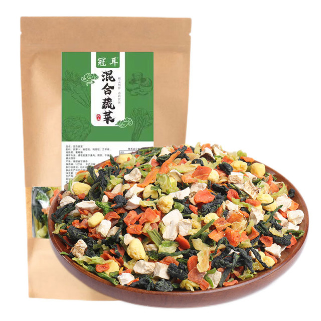 12697918.冠耳 混合脱水蔬菜干菜250g 鸡蛋粒 青菜葱花泡面伴侣方便面蔬菜包即食煮汤