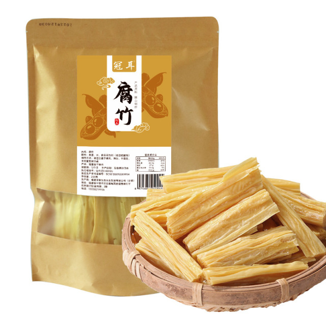 12697950.冠耳 黄豆腐竹250g 特产干货手工豆腐皮干易泡发 原料产地直供
