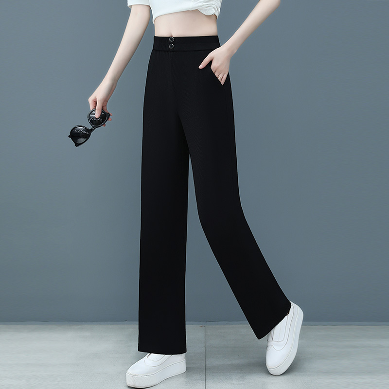 8938825.VPN 夏季薄款女显瘦显高休闲阔腿裤