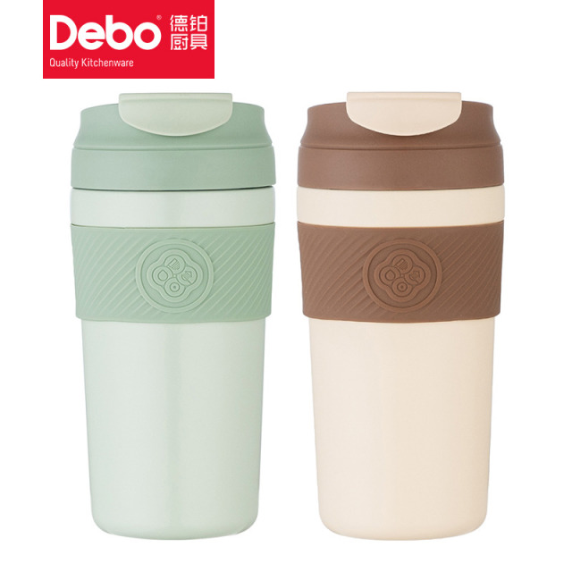8948255.【2023新品】Debo 德铂杰西卡双层陶瓷内胆不锈钢内胆咖啡杯高颜值随行吸管杯网红户外便携杯子520ml