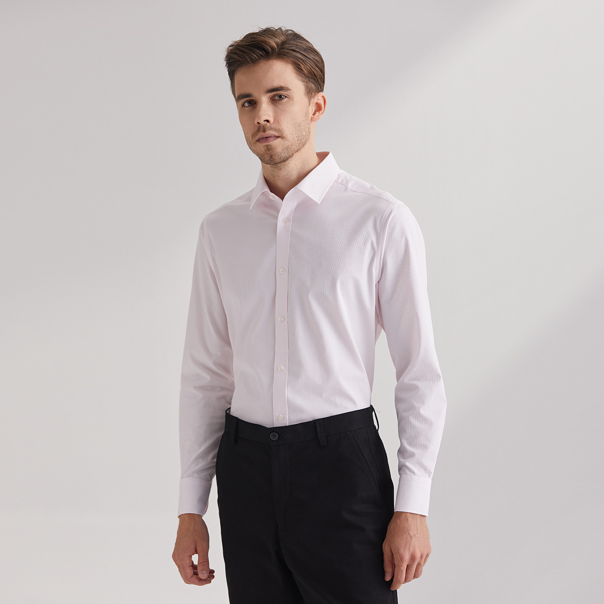 8950252.Nautica Tailored男士长袖衬衫舒适有型正装衬衫衬衣