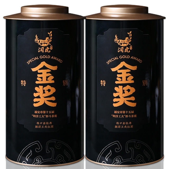 12627765.润虎 红茶金牡丹300g(150g*2罐)坦洋工夫红茶特别金奖罐装