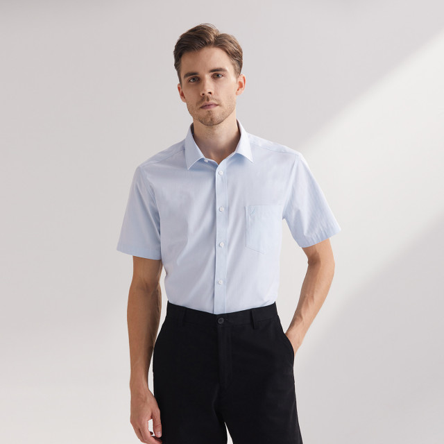 9028172.Nautica Tailored短袖衬衫商务正装男式衬衣