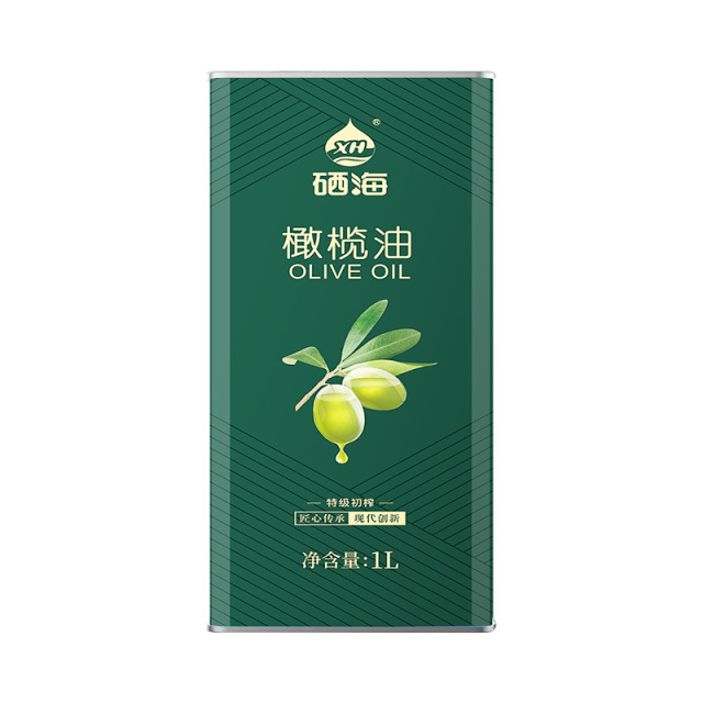 12687092.【避光锁鲜】硒海特级初榨橄榄油1L 西班牙原油进口冷压初榨食用油