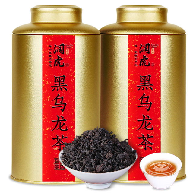 12627756.润虎 聚茶系列 黑乌龙茶600克（300克*2）/套