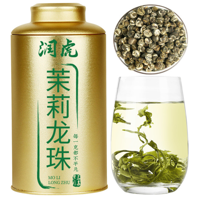 12627745.润虎 聚茶系列 茉莉龙珠(茉莉花茶)300克/罐