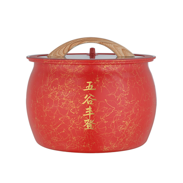 9051303.【2023新品】Debo德铂五谷丰登精铁米桶12L